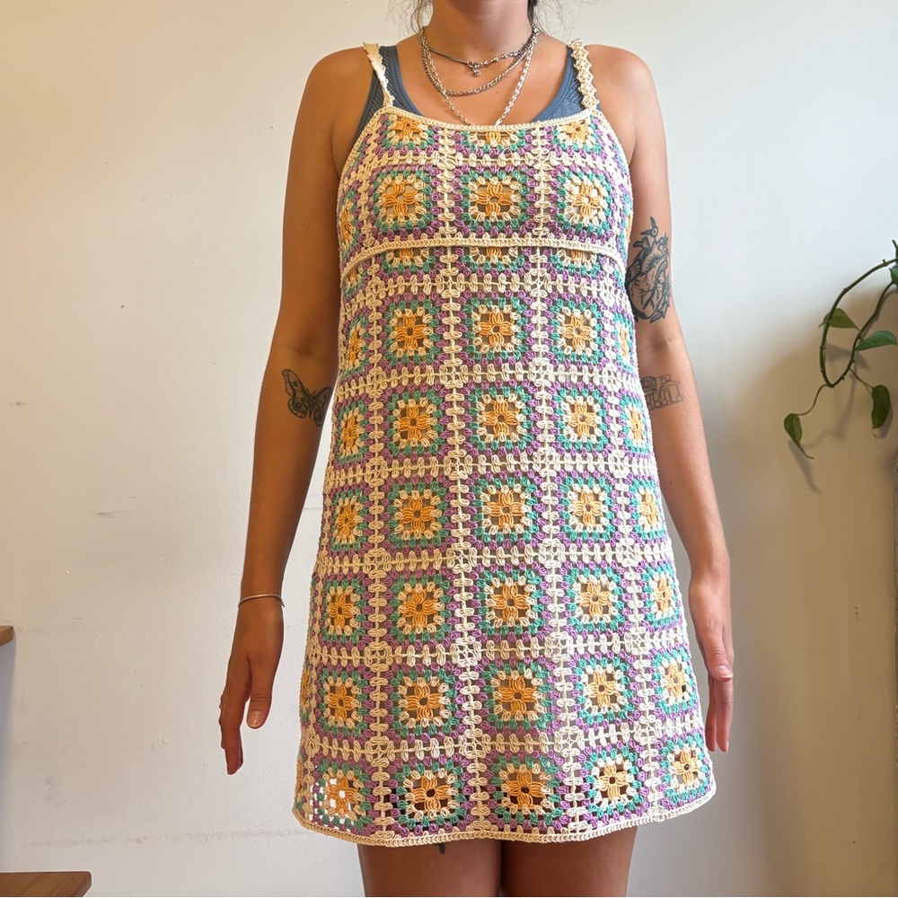 Multicolor Crochet Dress